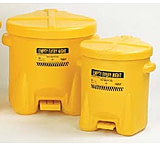 Image of Eagle Manufacturing Oily Waste Can Poly Yellow 6GL 933-FLY