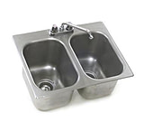 Image of Eagle MHC Sink Self Rim 2 Bowl 12x14x9.5 SR12-14-9.5-2