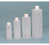 Image of EP Scientific Cylinder Bottles with Caps, High-Density Polyethylene, EP Scientific Products 357-250W Level 3, Case of 24