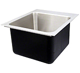 Image of Just Manufacturing Sink W/ Ledge Sngle Bowl 22X17 SLX2217AGR