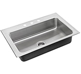 Image of Just Manufacturing Sink W/ Ledge Sngle Bowl 22X33 SLXD2233AGR