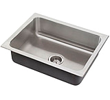 Image of Just Manufacturing Sink W/O Ledge SS. Single Bowl S-1925-A-GR