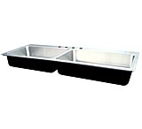 Image of Just Manufacturing Ss Dbl Sink W/ Ledge 21X43 DL2143AGR
