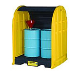 Image of Justrite 2 Drum Drumshed &amp; Pallet 28675
