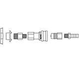 Image of Justrite Tubing 3/8&quot; Ss W/VITON Seals 12016