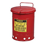 Image of Justrite Waste Can Oily Hand Oper 6GAL 09110