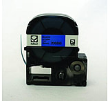Image of K-Sun Label 1/4 Black On Blue Tape 206BB