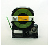 Image of K-Sun Label 9MM Black On Yellow Tape 209BY