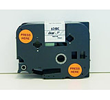 Image of K-Sun Tape 1&quot; Black On Clear 624BC