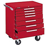 Image of Kennedy Mfg Roller Cabinet 7DRW Red 297LXR