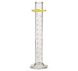 Image of Kimble/Kontes KIMAX Brand Reverse Metric Scale Graduated Cylinders, Class A 20028W 50 White Scale, Pack