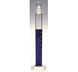 Image of Kimble/Kontes KIMAX Brand Single Metric Scale Graduated Cylinders, Class A, Serialized and Certified, with Glass Stoppers 20036 10, Pack