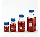 Image of Kimble/Kontes KIMAX GL45 Media/Storage Bottles, Graduated, Kimble Chase 14395 10000 Media Bottles With Blue Cap