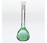Image of Kimble/Kontes KIMAX Volumetric Flasks with [ST] Glass Stopper, Class A, Serialized and Certified, Kimble Chase 28017 100