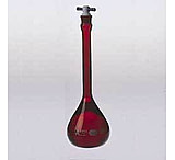 Image of Kimble/Kontes KIMAX Volumetric Flasks with [ST] PTFE Stopper, RAY-SORB, Class A, Kimble Chase 28016 25