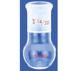Image of Labglass/Wilmad Flask Rnd Btm 1N 10ML 14/20 ML-1110-708