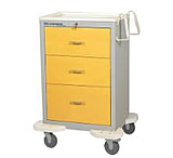 Image of Lakeside Manufacturing Isolation Cart Yellow 3 Drawr C-330-K-1Y