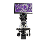 Image of LW Scientific Innovation Trinocular Microscope w/ BioVIEW Camera and Monitor