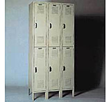 Image of Lyon Metal Products Locker 2TIER(2OPEN)GRY12X12X30 DD5242