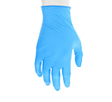 Image of MCR Safety NitriShield Disposable Nitrile Gloves, Powder Free Industrial Food Service Grade, 9.5in Length, 4 mil Thickness