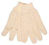 Image of MCR Safety Canvas Work Gloves, Clute Pattern with Knit Wrist, 100% Cotton Canvas, Straight Thumb