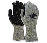 Image of MCR Safety Cut Pro Hero 7 Gauge Regular Weight Shell, ARX Aramid Fibers, Cut Resistant Work Gloves with Leather Palm, 5in Knit Wrist