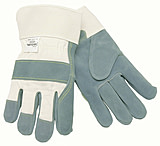 Image of MCR Safety Shoulder Leather Work Gloves, 2.5in Safety Cuff, Sewn with DuPont Kevlar