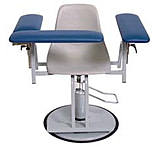 Image of Med-Care Mfg Phlebotomy Chair Uphols Adj Bl 12CPABLUE