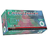 Image of Microflex Gloves Latex Blue Large PK100 CT-133-L, Case of 10 / Pack of 100