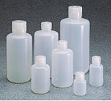 Image of Nalge Nunc Boston Round Bottle, Low-Density Polyethylene, Narrow Mouth, NALGENE 312003-0016, Case of 125