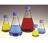 Image of Nalge Nunc Disposable Erlenmeyer Flasks with Vented Closure, PETG, Sterile, NALGENE 4115-2000 Plain Bottom Flasks