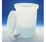 Image of Nalge Nunc Heavy-Duty Cylindrical Tanks with Spigot, High-Density Polyethylene, NALGENE 11102-0005