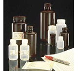 Image of Nalge Nunc Packaging Bottles, HDPE, with Screw Caps, NALGENE 312185-0004 Amber, Wide Mouth Bottles, Case of 500