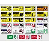 Image of National Marker Sign Emergency Show Rgd Plstc SA-116-R