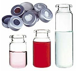 Image of Thermo Scientific Headspace Crimp-Top Vials, Thermo Scientific C4020-38A Magnetic Trim Seals Red PTFE/White Silicone