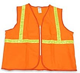 Image of North Safety Products/Haus Org Vest CLASS2 Xl Zipper TVA2/15NZ/OXL