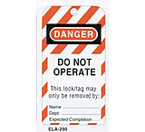 Image of North Safety Products/Haus Tag Lockout 20MIL 5.75X3INPK25 ELA290G/2