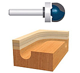 Image of Bosch Power Tools 3/8in C.t. Core Box Bit2- Flut 114-85445M