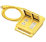 Image of Coleman Cable 6ft 12/3 Sjeow-a Gfci Quad Box 172-02821