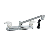 Image of Phoenix Faucets By Valterra Catalina Two Handle 8&quot; Kitchen Faucet With 8&quot; Standard Spout And Side Spray Chrome