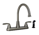 Image of Phoenix Faucets Two Handle 8" Hybrid Kitchen Faucet With High Arc Spout With Side Sprayer