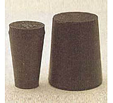 Image of Plasticoid Black Rubber Stoppers, Solid 14-M290