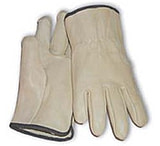 Image of Protective Industrial Products Gloves Brown Hem Leather L 101/L