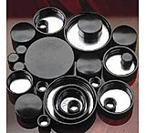 Image of Qorpak Black Phenolic Screw Caps, Pulp/Tinfoil Liner, Qorpak 5118/12, Pack of 12