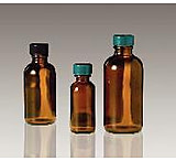 Image of Qorpak Bottle Amber Round 32OZ CS12 GLC-06425
