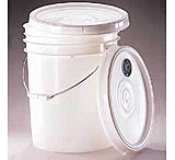 Image of Qorpak Pails and Lids, High-Density Polyethylene, Qorpak 7044/4 Pails 18.9 L (5 gal.), Case of 4
