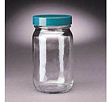 Image of Qorpak Standard Bottles, Wide Mouth, Qorpak 7768 With Pulp/Vinyl-Lined Black Phenolic Cap, Case of 24