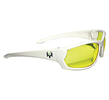 Image of Radians Bone Collector Covey Shooting Glasses Amber Lens/White Frame BCCVW0-40CS