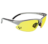 Image of Radians Bone Collector Trigger Youth Shooting Glasses Amber Lens/Silver Frame BCTR60-40CS