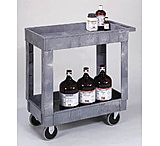Image of Rubbermaid Heavy-Duty Utility Carts, Rubbermaid 4520-88-BEIG Two-Shelf Carts